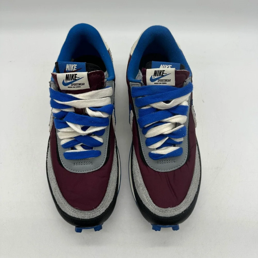 Nike DJ4877-600 Mens 6.5 Maroon Royal LDWaffle x sacai x UNDERCOVER Sneakers
